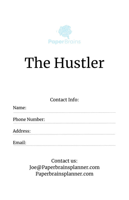 The Hustler- The Entrepreneur Planner