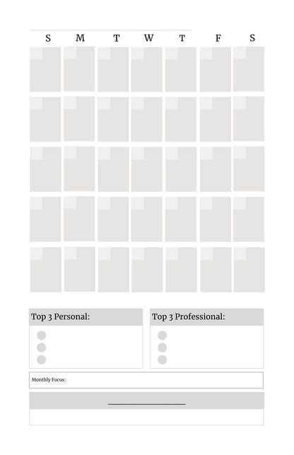 The Hustler- The Entrepreneur Planner