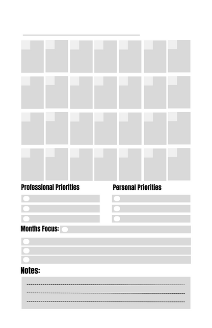 Professional Quarterly Planner