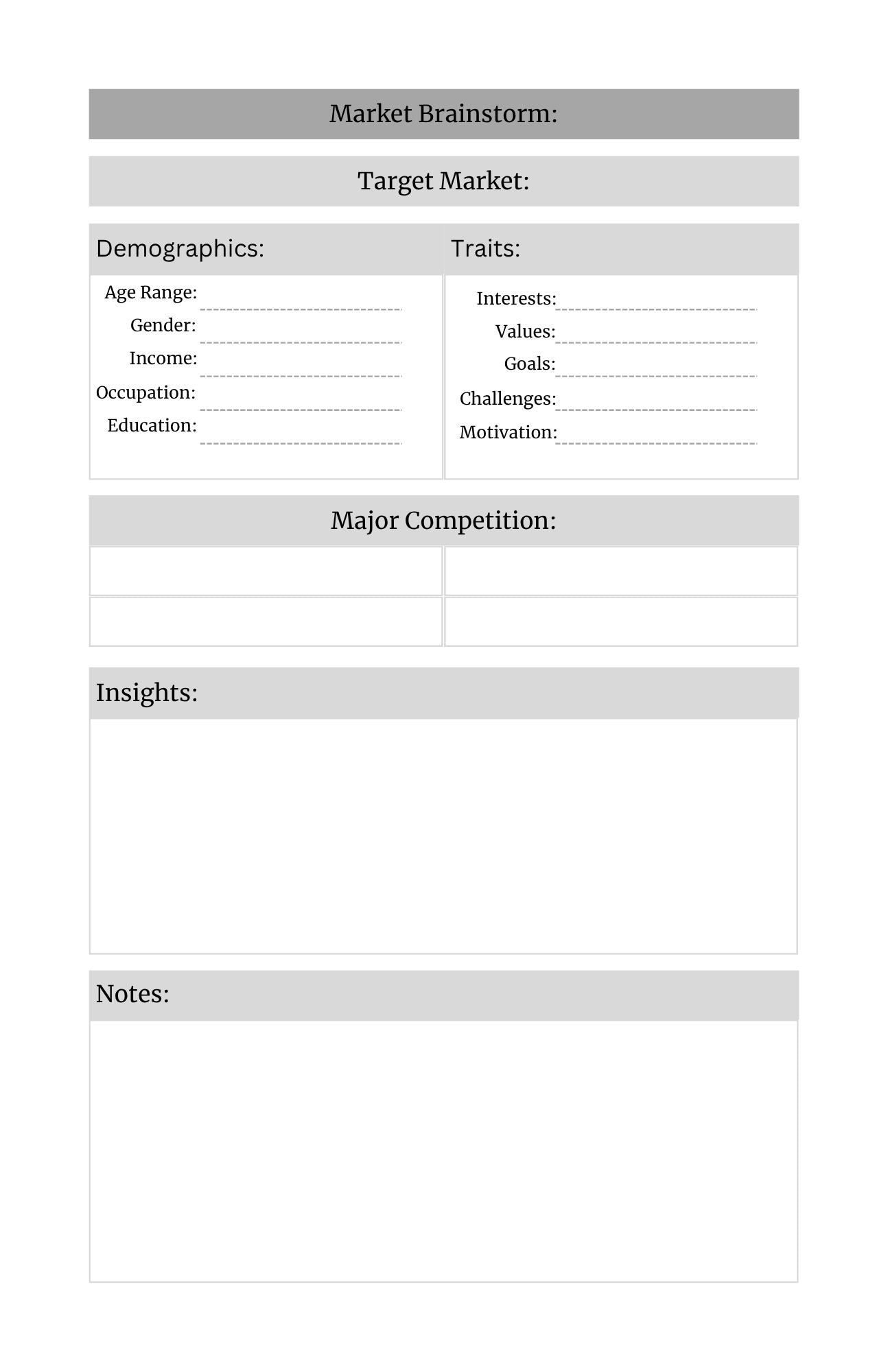 The Hustler- The Entrepreneur Planner