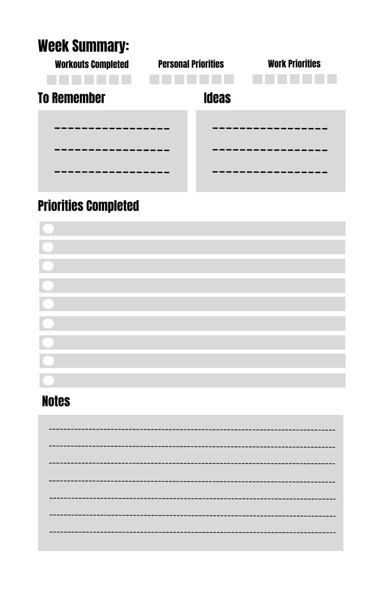 Professional Quarterly Planner