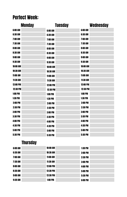 Professional Quarterly Planner