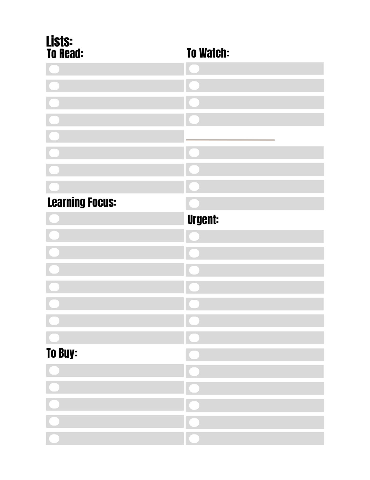 Digital Simple Planner